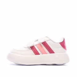 Baskets Blanc/Rose Enfant Adidas Advantage Cf I