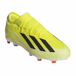 Chaussures de football - ADIDAS - X Crazyfast League Jr FG - Jaune - Moulés - Respirantes