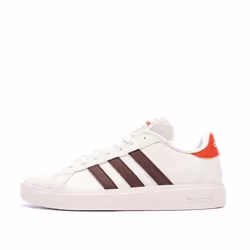 Baskets Blanches/Rouge Homme Adidas Grand Court Base 2.0