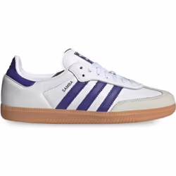 Chaussures Adidas Samba Og W pour Femme Blanc - Marque ADIDAS - Cuir - Lacets - Plat