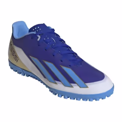 Chaussures de football - ADIDAS - X Crazyfast Club Messi Tf - Terrain synthétique - Crampons stabilisés - Bleu