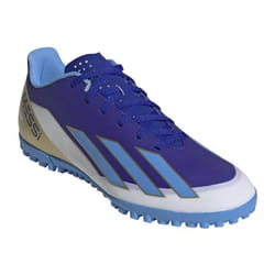 Chaussures de football - ADIDAS - X Crazyfast Club Messi Tf - Terrain synthétique - Crampons stabilisés - Bleu