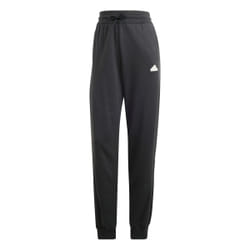 Pantalon ample molleton brodé en Noir