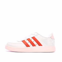 Baskets Rouges/Blanches Fille Adidas Breaknet 2.0
