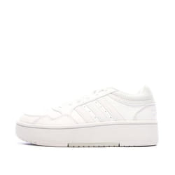 Baskets - ADIDAS - Hoops 3.0 Bold - Blanc - Lacets - Talon Plat