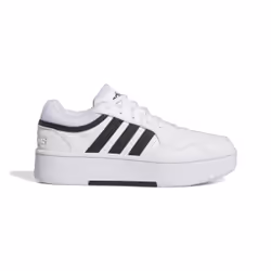 Baskets Blanches/Noires Femme Adidas Hoops 3.0