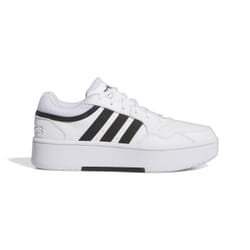 Baskets Blanches/Noires Femme Adidas Hoops 3.0