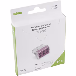 fabricant et numéro du fabricant WAGO773-106 données techniques Contenu: 10 pc(s) Courant nominal: 24 A Largeur: 24 mm Sectio ...