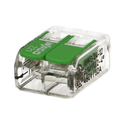 Wago - 100 connecteur 2 entrées pour fil souple ou rigide 'Green Range'