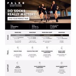 Chaussettes de compression Falke RU Trail