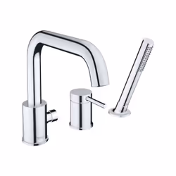 Duravit Circle 1x robinetterie de baignoire à 3 trous Taille du raccord deau : DN15 Installation simple : la robinetterie est ...