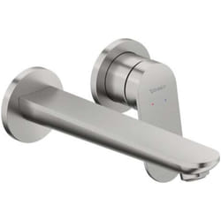 Wave - Mitigeur de lavabo encastré, 2 trous, inox brossé WA1070004070 - Duravit