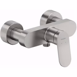 Mitigeur de douche à levier couleur : inox brossé installation : murale largeur du mitigeur : 216 mm entraxe : 150±15 mm comm ...