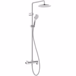 Le set de douche comprend : mitigeur de douche mural couleur : chrome brillant cartouche céramique clapet anti-retour sur le ...