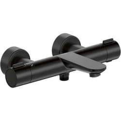 Wave - Mitigeur thermostatique de baignoire, noir mat WA5220000046 - Duravit