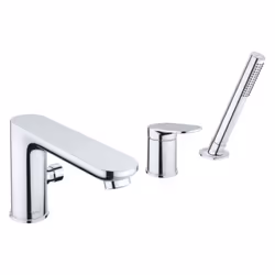 Duravit Wave 1x robinetterie de baignoire à 3 trous Installation simple : la robinetterie est reliée aux raccords deau exista ...