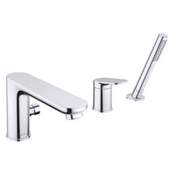 Duravit - Wave - Mitigeur pour rebord de baignoire, installation 3 trous, chrome WA5260000010