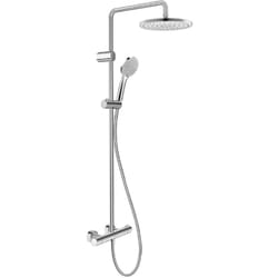 Douches - Set de douche avec thermostat, diamètre 25 cm, 3 jets, chrome TH4280008010 - Duravit