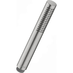 DURAVIT - Douchette à main en tube Ø2,5cm, Pommeau de douche universel, Economie d'eau & Anti-calcaire - Noir mat Acier inoxydable brossé