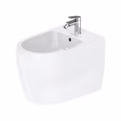 Duravit Qatego 1 x bidet sur pied au sol matériau : céramique sanitaire avec plage de robinetterie convient pour robinetterie ...