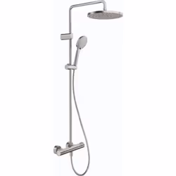 Description générale La colonne de douche thermostatique DURAVIT MinusFlow en inox brossé allie design moderne et fonctionnal ...