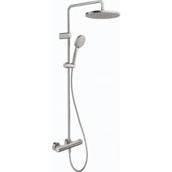 Colonne de douche thermostatique Duravit MinusFlow inox brossé