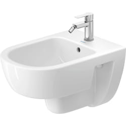 Duravit - D-Code bidet mural, avec trou pour robinetterie, avec