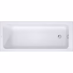 Duravit D-Code 1 x Baignoires à encastrer avec une pente de dos Rectangulaire matériau : acrylique sanitaire plastique résist ...