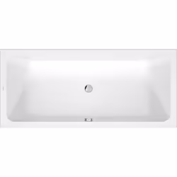 Duravit D-Code 1 x Baignoires à encastrer avec deux pentes de dos Rectangulaire matériau : acrylique sanitaire plastique rési ...