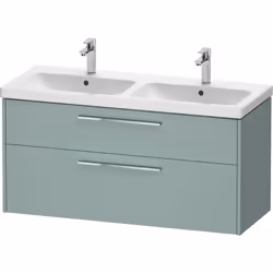 Duravit D-Code 1 x meuble sous-lavabo montage mural et montage sous lavabo 1 tiroir avec poignée, avec coulisse à sortie tota ...