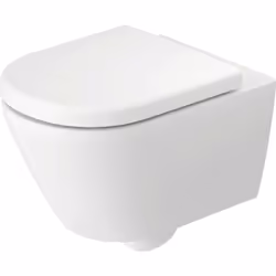 Duravit D-Code 1 x WC suspendu Compact suspendu avec base de charnière prémontée chasse d'eau basse, nuisance olfactive minim ...