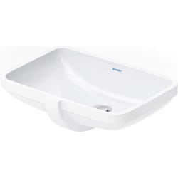 No.1 lavabo encastré, sans trou pour robinet, avec - Duravit