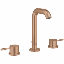 Mélangeur de lavabo à trois trous couleur : brossé Warm Sunset Surface GROHE Long-Life hauteur du robinet : 193 mm zone de co ...