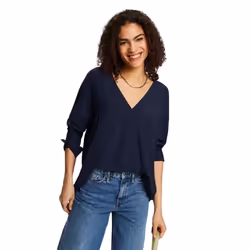Blouse col V femme Esprit