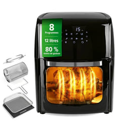 Gourmetmaxx 11216 friteuse Unique 12 L Autonome 1800 W Friteuse d’air chaud Noir