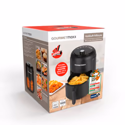 Gourmetmaxx 4067522019701 friteuse Unique 2,3 L Autonome 1000 W Friteuse d’air chaud Noir