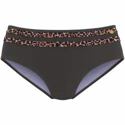 Lascana - Bas maillot slip de bain taille haute Adelin - LOV174L - Maillots séparables bas - Kaki - 42