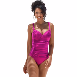 Lascana - Maillot de bain une pièce amincissant Riviera - GOA238L - Maillots de bain 1 pièce - Magenta - 42B