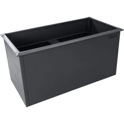 Zelsius - Parterre surélevé pour jardin, anthracite ral 7016 150 x 75 x 77 cm Térrasse ou balcon