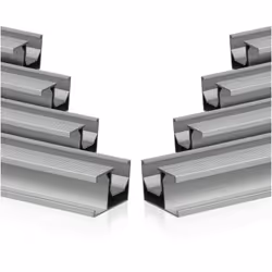 Rail de montage universel Zelsius en aluminium 150 cm pour un module solaire, rail de fixation, 8 pcs. Le rail de montage uni ...