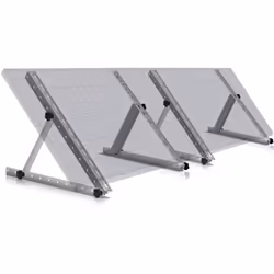 Support de panneau solaire en aluminium Zelsius, de 0 à 90 degrés, pour deux panneaux, barre de support 56 cm Le support de p ...