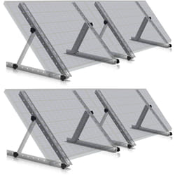 Support de panneau solaire en aluminium Zelsius de 0 à 90 degrés, pour quatre panneaux, barre de support 56 cm