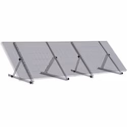 Support de panneau solaire Zelsius en aluminium, de 0 à 90 degrés, pour deux panneaux, barre de support 71 cm. Le support de  ...