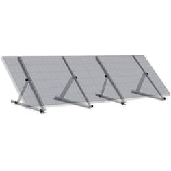 Support de panneau solaire en aluminium Zelsius de 0 à 90 degrés, pour deux panneaux, barre de support 71 cm