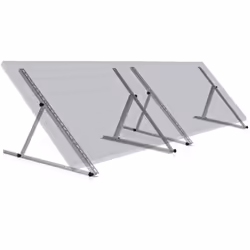 Support de panneau solaire Zelsius en aluminium, de 0 à 90 degrés, pour deux panneaux, barre de support 114 cm. Le support de ...