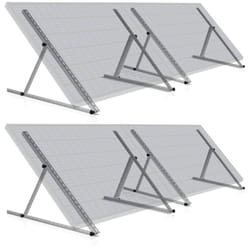 Support de panneau solaire en aluminium Zelsius de 0 à 90 degrés, pour quatre panneaux, barre de support 114 cm