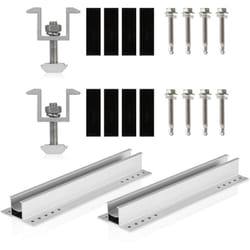 Support de panneau solaire Zelsius rail avec pinces centrales Connexion, rail solaire, pince de module
