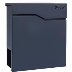 Boîte aux lettres Zelsius Wave avec compartiment pour les journaux, effet Soft-Close intégré, RAL7016 anthracite La boîte aux ...