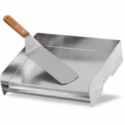 BBQ-Toro plaque de cuisson en acier inoxydable, 32 x 28 cm, BBQ plancha, plaque de cuisson, poêle à griller, plat à griller C ...