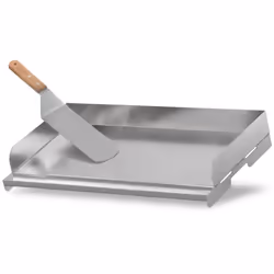 BBQ-Toro plaque de cuisson en acier inoxydable, 49,5 x 28 cm, BBQ Plancha, plaque de cuisson, poêle à griller, plat à griller ...